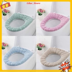♥️Freeship♥️ Miếng Lót Bồn Cầu Nỉ Bông Chống Lạnh