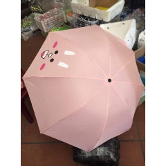 Ô Dù Line Cute, Ô Dù Gấp Gọn Hoạt Hình Cute Tán Rộng 98Cm, Dù Đi Mưa, Dù Totoro, Dù Minion, Dù Thỏ Hồng, Dù Gấu Brown