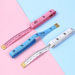 Thước Dây Mềm Đầu Thép Đo Vòng Bụng Eo 3 Vòng Kiểm Tra Sức Khỏe 1.5 Mét - Thước Đo Quần Áo