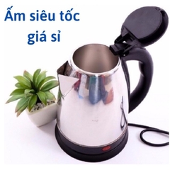 Ấm Siêu Tốc Mini Electric Kettle 1L8 Hàng Cao Cấp, Ấm Đun Nước Siêu Tốc Trắng Có Tay Cầm