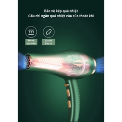 Máy sấy  tóc tạo kiểu chuẩn salon 2000w  công suất lớn sấy nóng lạnh 2 chiều hàng nội địa cao cấp.