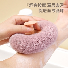 Bông Tắm, Cọ Lưng Cọ Tắm 3D Giúp Mát Xa Khi Tắm, Miếng Bông Tắm Tạo Bọt Tẩy Da Chết Gắn Tường Tiện Lợi (Màu Ngẫu Nhiên)