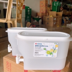 Bình Đựng Nước Có Vòi 3,5L Bình Đựng Nước Trà, Nước Trái Cây Để Trong Tủ Lạnh Tiện Lợi Đa Năng Ngăn Nắp