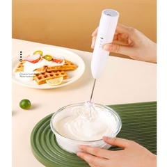 Máy đánh trứng/trộn, tạo bọt cà phê, (MINI WHISH ), chạy điện cầm tay tiện lợi