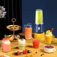 Máy Xay Sinh Tố Hoa Quả Cầm Tay JUICING CUP 6 lưỡi xoay (300ml)Pin Sạc USB Siêu Tiện Lợi Tặng Kèm cốc