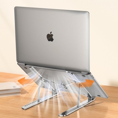Giá đỡ laptop stand hợp kim nhôm 16INCH hỗ trợ tản nhiệt công thái học, gấp gọn chỉnh độ cao ipad macbook surface 7 nấc