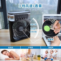 Quạt Điều Hòa Hơi Nước Mini, Máy Lạnh Mini 3 Chế Độ Tích Hợp Led, Sạc Usb Để Bàn Tiện Dụng