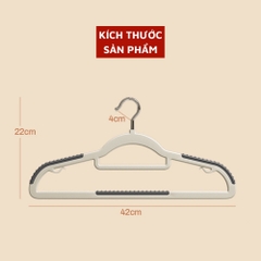 Combo 10 Cái Móc Treo Quần Áo Chống Trượt Xoay 360 Đa Năng Chất Nhựa Cao Cấp Bền Bỉ Chịu Được Vật Nặng