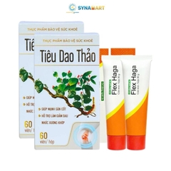 Combo Xương khớp toàn diện (2Tiêu Dao Thảo 60v + 2 Flex Haga)