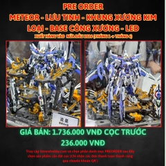 Đặt trước METEOR - Lưu Tinh - Kèm base công xưởng - Khung xương kim loại - LED