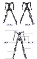 Mô hình lắp ráp Ruling Type 01. Full Armed Battlemachine 1/100 In ERA+