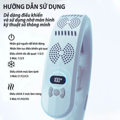 Quạt Đeo Cổ Làm Lạnh Chườm Nóng Cao Cấp – Giải Pháp Điều Hòa Thân Nhiệt Cá Nhân Cho Mùa Hè Và Mùa Đông