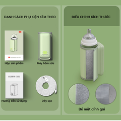 Máy hâm sữa cầm tay, hâm nóng, ủ ấm sữa cho bé