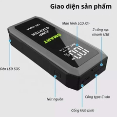 Bộ kích điện ô tô, kích bình ắc quy ô tô 12V/1500A