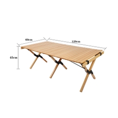 Bàn Dã Ngoại Gấp Gọn Chất Liệu Gỗ Thông Nhiều Kích Thước