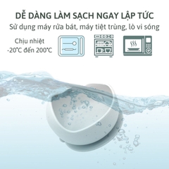 Set Bát Thìa Silicon Đế Bám Dính Chống Trượt Chống Nóng