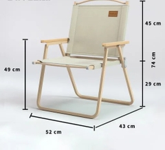 Ghế xếp gọn thư giãn, ghế cafe, vải Oxford, chịu tải đến 150 kg