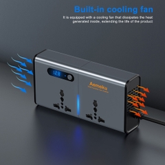 Bộ đổi nguồn 12V/24V sang 220V AEMEKU