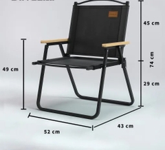 Ghế xếp gọn thư giãn, ghế cafe, vải Oxford, chịu tải đến 150 kg