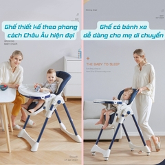Ghế Ăn Dặm Cho Bé ngả lưng 160 độ chống trào ngược