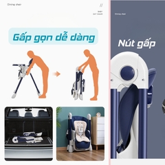 Ghế Ăn Dặm Cho Bé ngả lưng 160 độ chống trào ngược