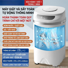 Máy giặt đồ trẻ em sơ sinh, máy giặt đồ lót khử khuẩn và sấy khô cao cấp