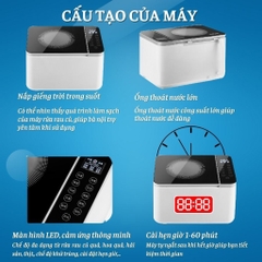 Máy khử khuẩn thực phẩm Vamia 11L máy rửa rau củ hoa quả