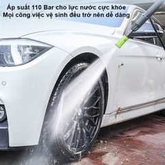 Máy Rửa Xe Cao Áp 1500W  LUTIAN, Máy rửa xe ô tô