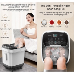 Bồn Ngâm Chân Nước Nóng Massage Tự Động Sục Khí Diệt Khuẩn Giảm Hôi Chân Có Điều Khiển Từ Xa