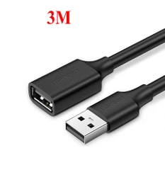 USB 2.0 A Male to A Female Cable (Black) UGREEN