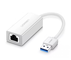 Bộ chuyển đổi USB 3.0 Giga Lan Card, vỏ ABS Ugreen  trắng/đen