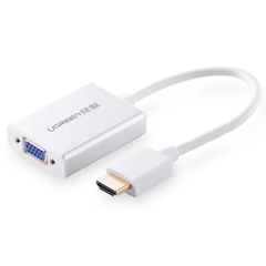 Bộ chuyển đổi HDMI sang VGA + 3.5mm + Micro USB Ugreen 2 màu đen và trắng