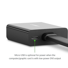 Bộ chuyển đổi DVI-D sang VGA active từ máy tính nối ra máy chiếu/màn hình Ugreen (40259)