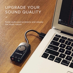 Bộ chuyển đổi USB 2.0 ra âm thanh 3.5mm (1mic +2 tai nghe) Ugreen (40964)