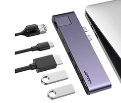 Bộ chuyển đổi USB C sang HDMI USB3.0 cổng mạng dùng cho máy tính Ugreen (50984)