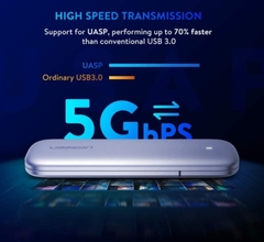 Hộp box đựng ổ cứng SSD M.2 B-Key & MB Key 2TB USB 3.0 Ugreen 60530 cao cấp (Vỏ Nhôm)
