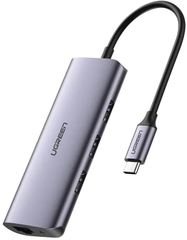 Bộ chuyển đổi USB Type-C sang 3 cổng USB 3.0 và Giga Lan Ugreen  (60718)