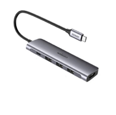 Bộ chuyển đổi USB Type-C sang HDMI 4K60Hz + USB 3.0*3 + PD Ugreen (70495)