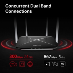 Router Wi-Fi Mercusys AC1200 Băng Tần Kép AC12