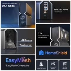 Bộ phát Router Wifi TP-Link Archer BE900 WiFi 7 4 băng tần BE2400