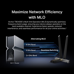 Card mạng PCIe Wi-Fi 7 TP-LINK Archer TBE400E BE6500 Bluetooth 5.4