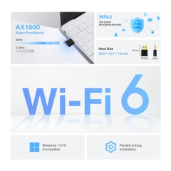 Bộ thu USB Wifi TP-Link Archer TX20U Nano Wi-Fi 6 Băng Tần Kép AX1800