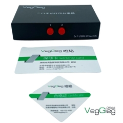 Bộ Chia Máy in VegGieg 1 ra 2 Bấm Công Tắc V-F401
