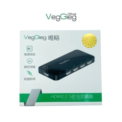Bộ gộp HDMI 5 thiết bị vào 1 VegGieg V-HD05