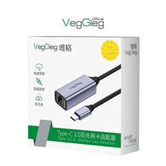 Cáp Chuyển Type-C 3.0 sang LAN VegGieg V-K308