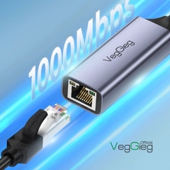 Cáp Chuyển Type-C 3.0 sang LAN VegGieg V-K308