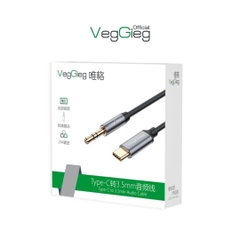 Cáp chuyển đổi VegGieg Type-C sang Audio DC 3.5mm V-A624