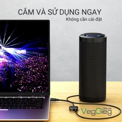 Bộ chuyển đổi Âm thanh VegGieg USB 2.0 sang AUDIO 3.5mm + Mic V-K103