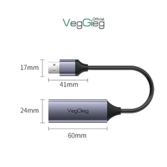 Cáp Chuyển USB 3.0 sang LAN VegGieg V-K306