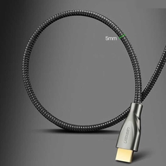 Cáp HDMI Carbon Chuẩn 2.0 Dây Bọc Lưới Đầu Bọc Hợp Kim Cao Cấp Ugreen HD131